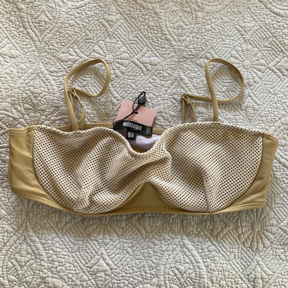 Brand new fish net bikini top